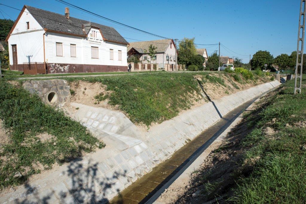 Elkészült a csapadékvíz-elvezető rendszer Kakasdon