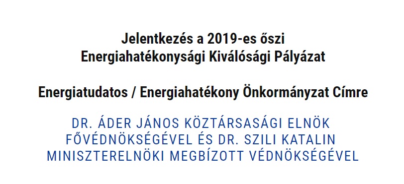 Energiahatékonysági Kiválósági Pályázat